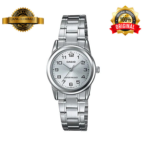 Original Jam Tangan Wanita Rantai Garansi Resmi Stainless Casio LTP V001D V002D V004D V005D V006D CS