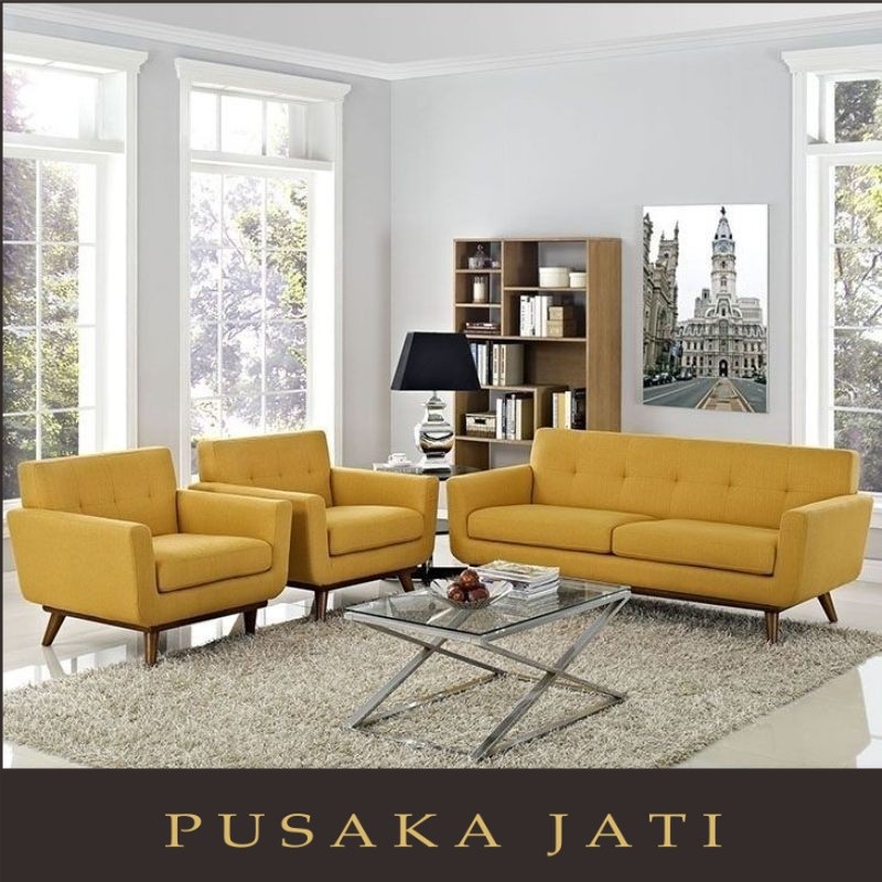kursi sofa  tamu/kursi ruang tamu/ruang keluarga/kursi minimalis retro||pusakajati