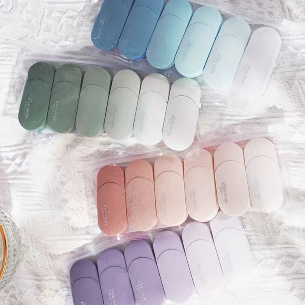 

6 Set Koreksi Tip Kertas / Tipx Lucu - Correction Tape Morandi Aesthetic Stationery Alat Tulis Q125