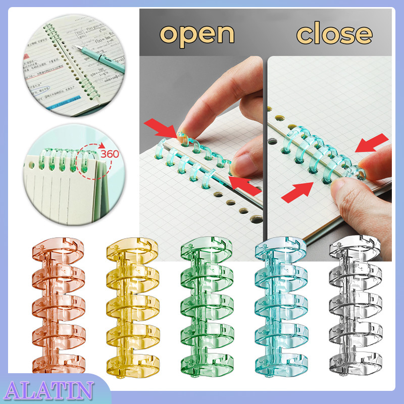

Plastic Ring Binder Ring / Binding Spines Combs Diy Colorful Crystal Ring for A4 A5 / Spiral Binder Strip