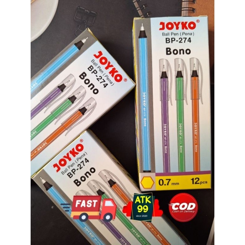 

Pulpen JOYKO BONO/Pen Isi 12/Pulpen Joyko 0.7mm/Pena/Bolpoin/Ballpen