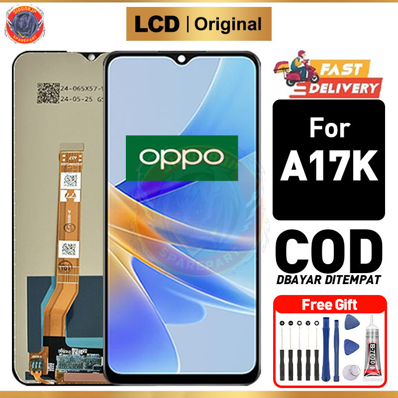 LCD OPPO A17K LCD OPPO A57 OPPO A17 Original Asli Fullset Ori For Glass Touch Screen Digitizer