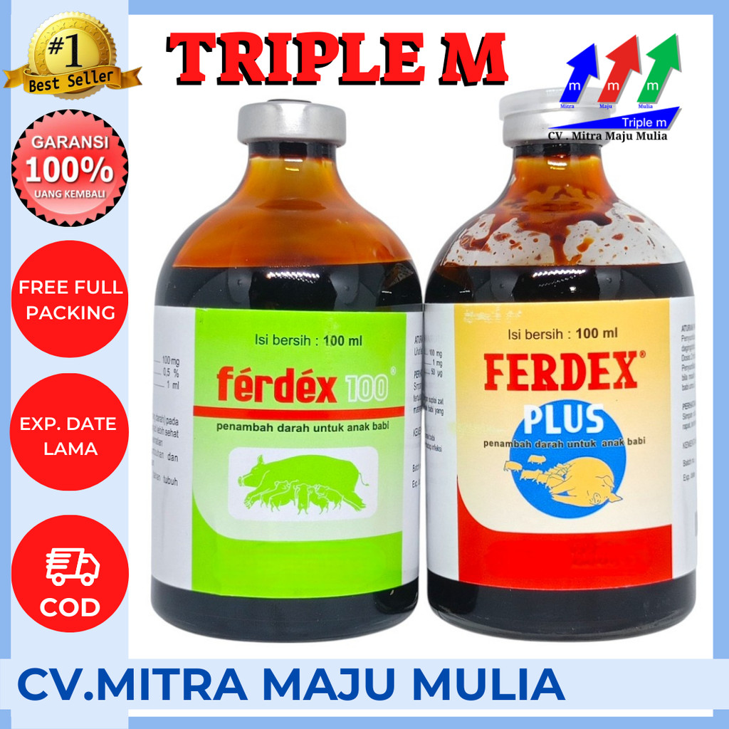 FERDEX 100 ml FERDEX PLUS 100 ml Penambah Darah Anak Babi Zat Besi Hewan Ternak Penguat Stamina