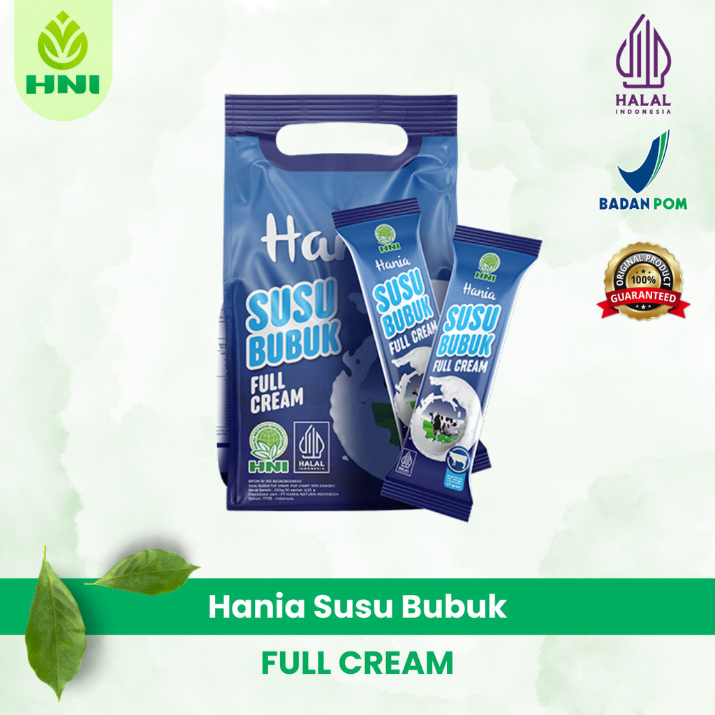 

Hania Susu Bubuk Full Cream - HNI BPOM