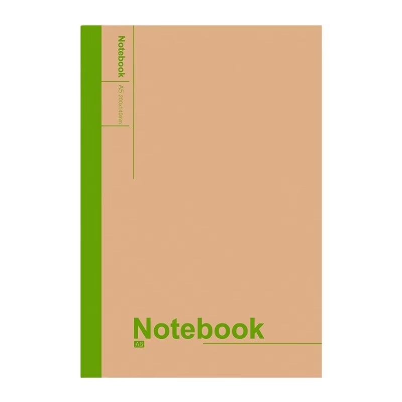 

A5 Kraft Paper Notebook Ruled Line Book Custom Office Supplies Student Stationery Kraft Notebooks for School Use