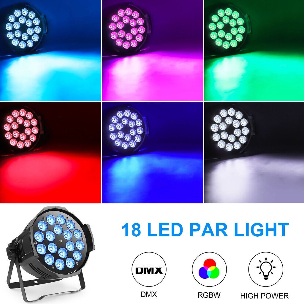 Par Led 18 LED x 10 Watt REDSUN Full Colour RGBW 4in1