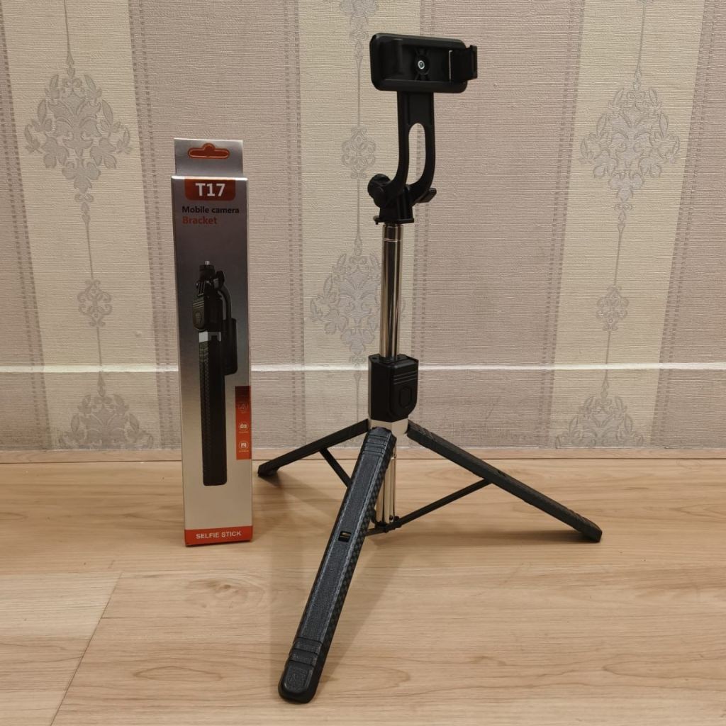 Tongsis Tripod MIXIO T17 / TONGSIS UNTUK HP/ ALAT SELVI DARI JAUH / TONGSIS DUDUKAN HP BUAT KONTEN [