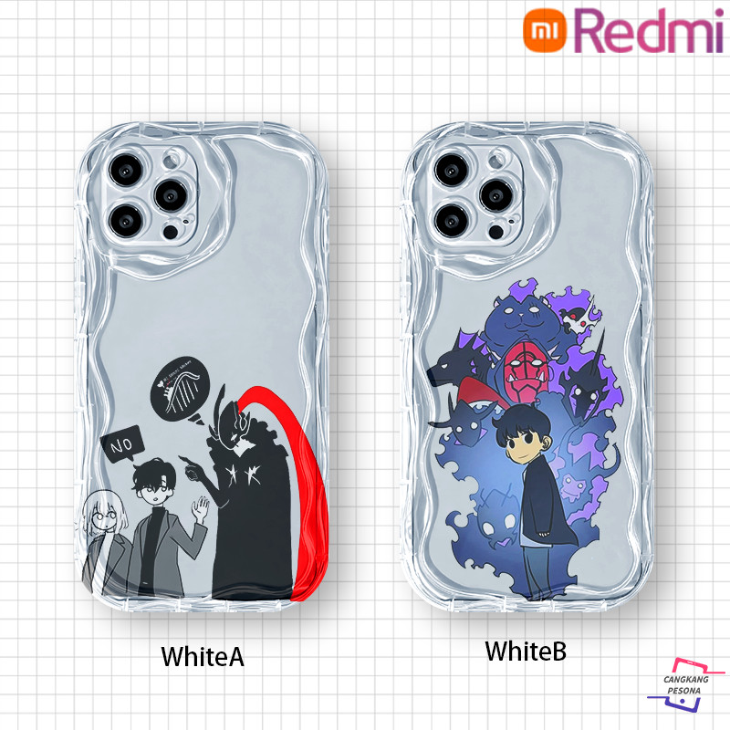 Animasi Kartun "I Level Up Alone" Profesi Tersembunyi Shadow King Case for Redmi 10C 12 12C 13 13C A