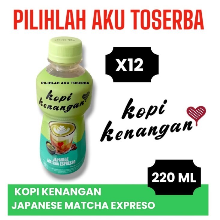 

KOPI KENANGAN JAPANESE MATCHA ESPRESSO 220 ml - ( HARGA 12 Botol )
