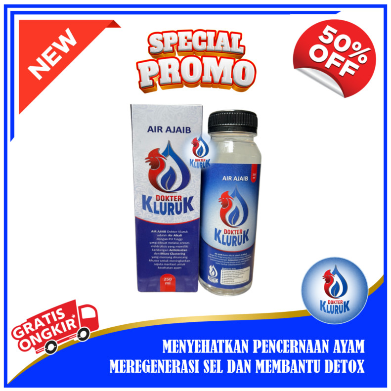 Air Ajaib Dokter Kluruk Air Alkali Anti Oksidan Air Minum Ayam Juara