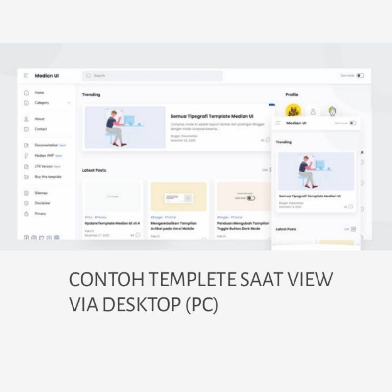 Templete Blog Median UI Original Terbaru