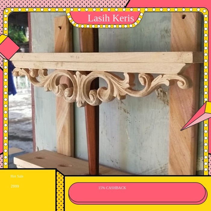 Jagrak keris gantung isi 5, Blawong keris gantung isi 5, mentahan ukir KRS6