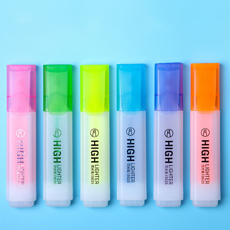 

Deli Colored Highlighter Fast Dry Fluorescent Marker Pen Artist Drawing Tool School Office Supply Student Stationery Gift