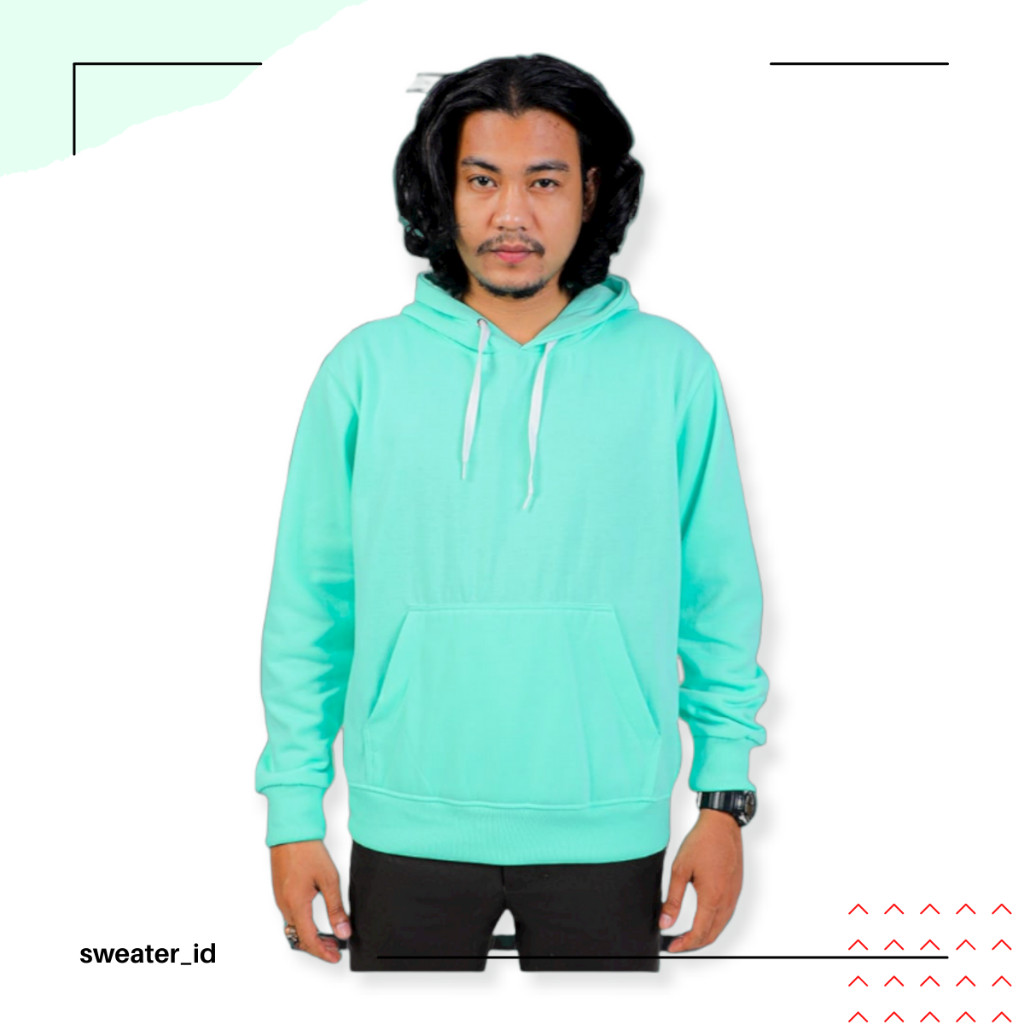 DUTTYSTORE   Hoodie Jumper Hijau Tosca Polos Unisex
