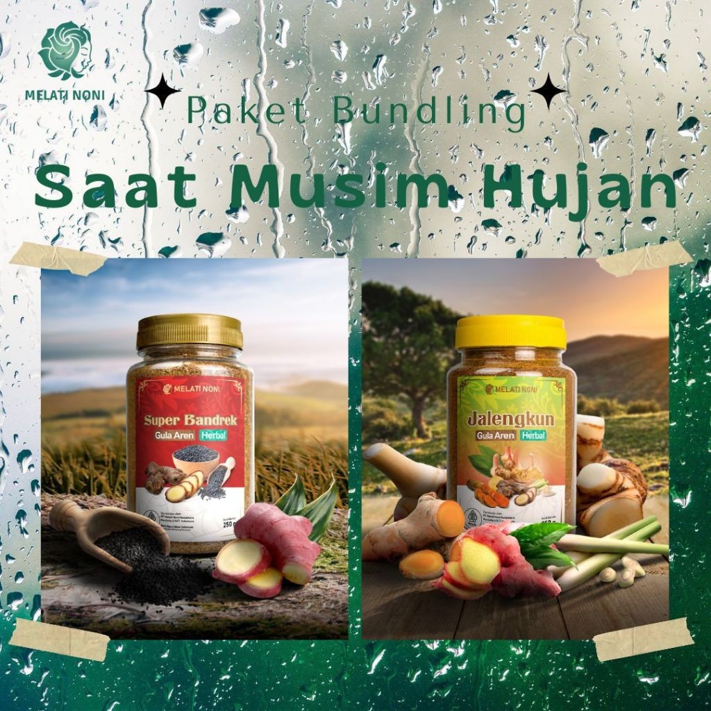

Super Bandrek Jalengkun Jahe Merah Lengkuas Kunyit Sereh Gula Aren Paket Herbal Melati Noni Original