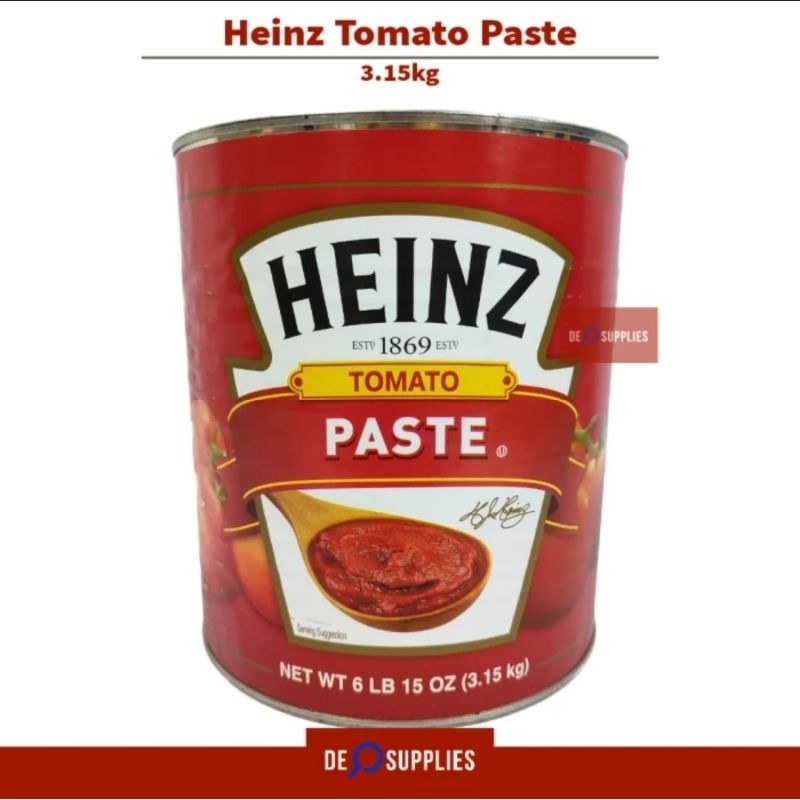 

Heinz Tomato Paste 3.15kg - Pasta Tomat 3kg Saus Pizza Kraft USA Heins