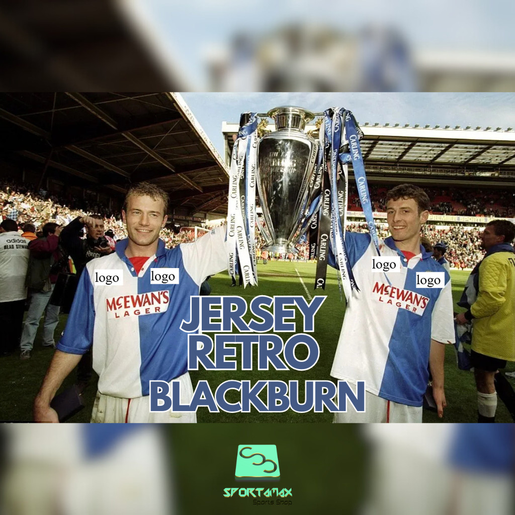 Jersey Bola GO Grade Ori Retro Klasik Blokecore Blackburn Rovers Home Away Murah High Quality