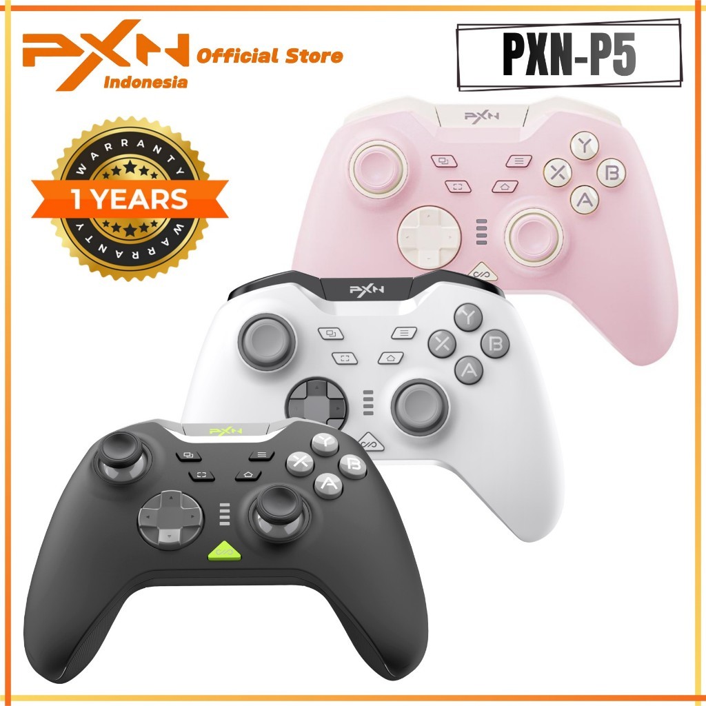 PXN P5 Gamepads Wireless Bluetooth Gaming Controller PC Windows Switch IOS 16+ Android 8.0+ Joystick