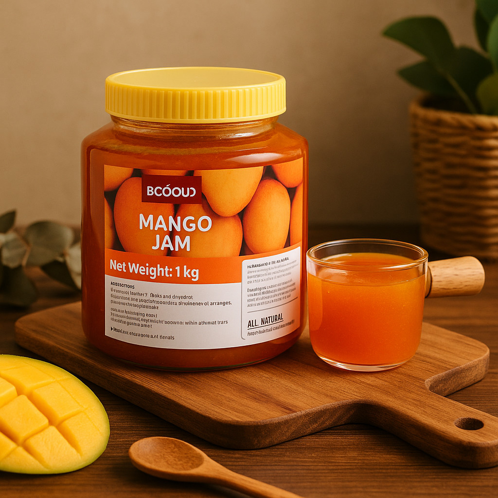 

BODUO PREMIUM MANGO JAM - Selai Mangga Minuman Viral Premium Murah Halal Distributor Resmi - Mixue, Tianlala, Momoyo, cafe, restoran, es krim - 1kg