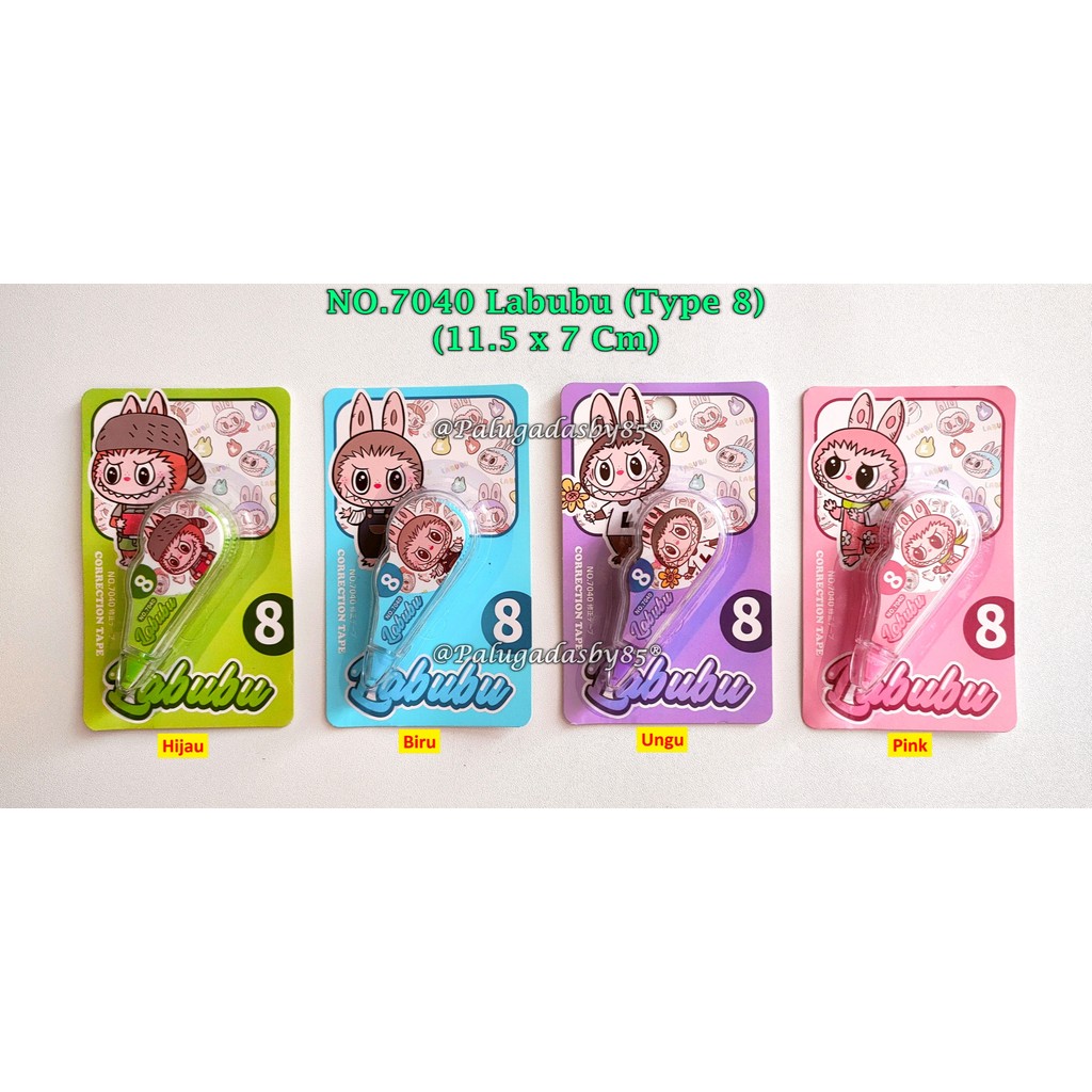 

(1 Biji) Mini Correction Tape Labubu 7040 (Type 8) / Correction Tape GXIMP NO.7040 (1 Biji)