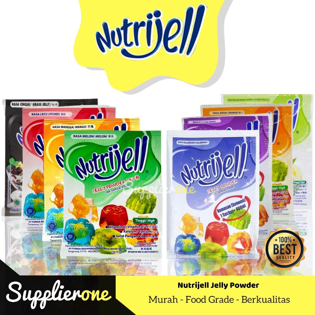 

Nutrijell Jelly Powder / Jelly Powder / Agar agar Nutrijell / Jelly Nutrijell / Agar Nutrijell