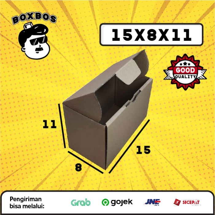 

15x8x11 CM Pizza KARDUS Corrugated Packaging Box packing Diecut