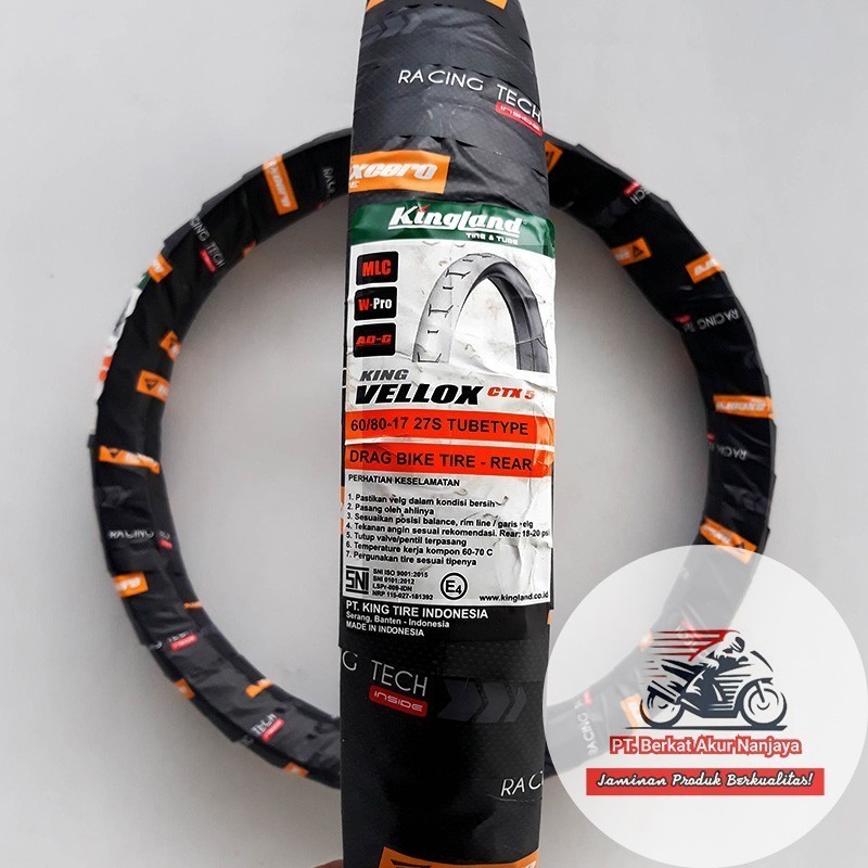 Kingland King Vellox CTX 5 60/80-17 Ban Drag Racing Soft
