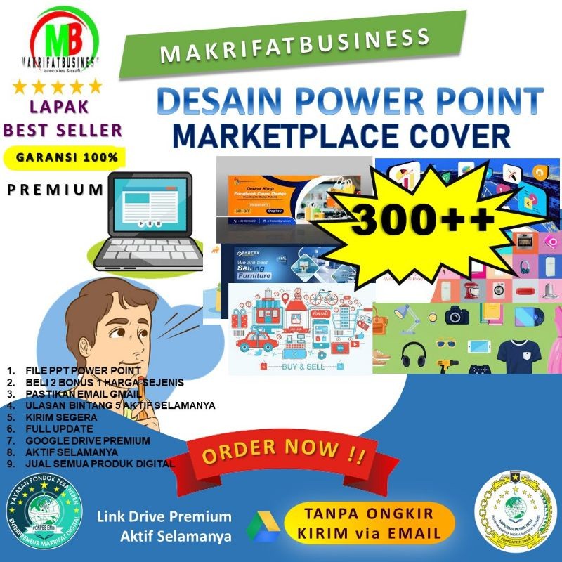 IMRON PRIBADI 300+++ DESAIN MARKETPLACE COVER IG FB YOUTUBE KEREN TERBARU MUDAH EDIT KIRIM VIA EMAIL