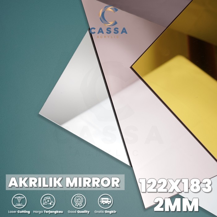 

Akrilik Mirror Lembaran 122x183 2mm / Acrylic Mirror Silver Gold Rose Gold