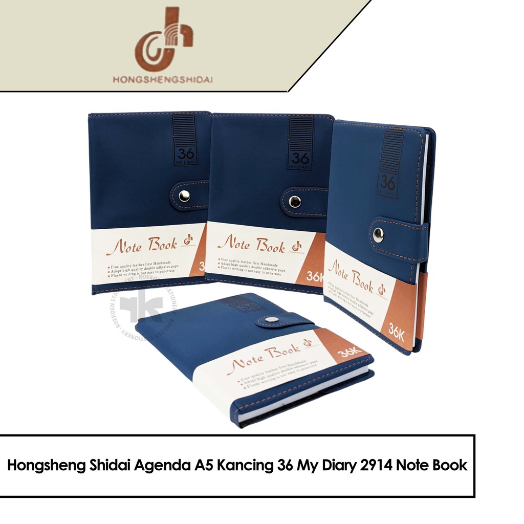 

Hongsheng Shidai Agenda A5 Kancing 36 My Diary 2914 Note Book