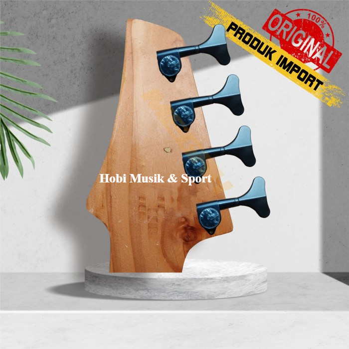 Dryer gitar Bass 4 string R4 Hitam Crhome