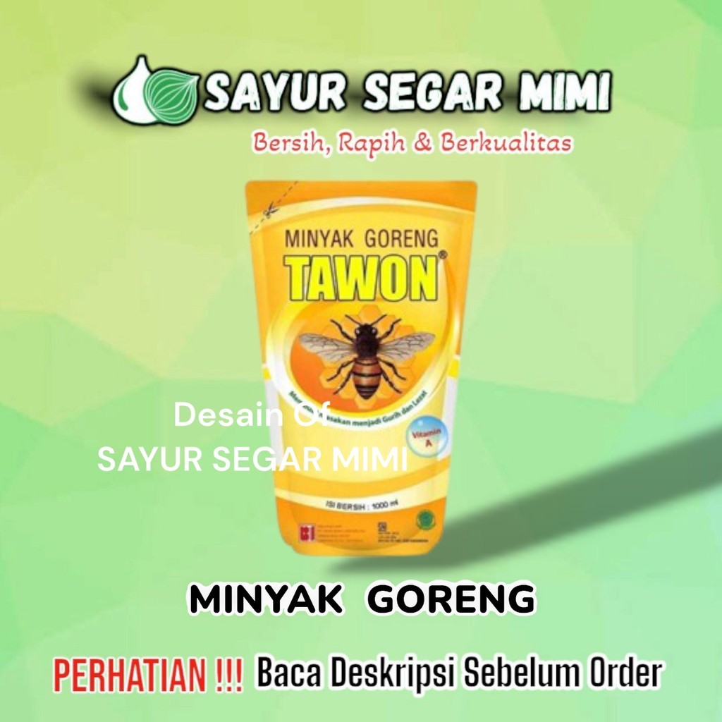 

MINYAK GORENG TAWON 900ML - Sayur Palembang