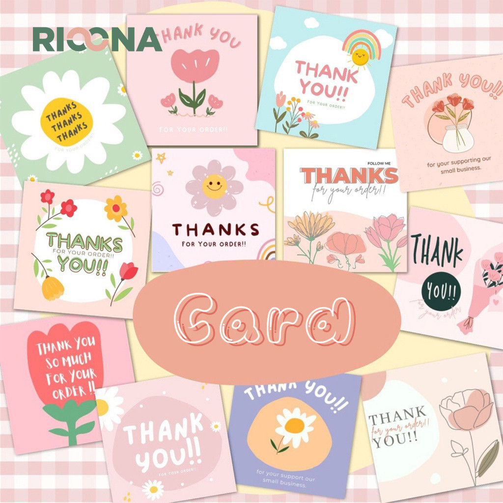 

Kartun sederhana kartu terima kasih/kartu label dekoratif kemasan hadiah-50 lembar