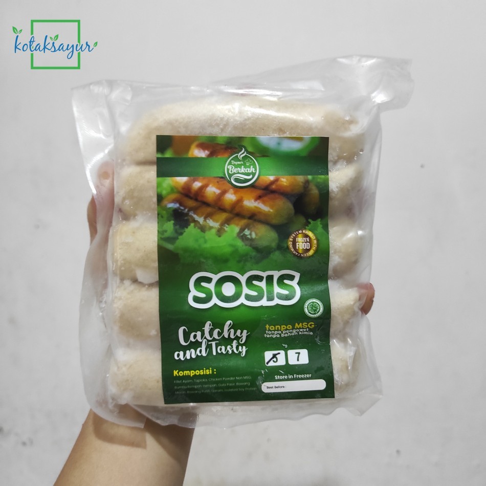 

DAPOER BERKAH Sosis Ayam Organik Beku 5s