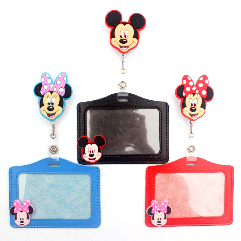 

Cartoon Creative Girl And Boy Retractable Badge Reel Nurse & Doctor Card Holder Office & Hospital Boy & Girl Name Card
