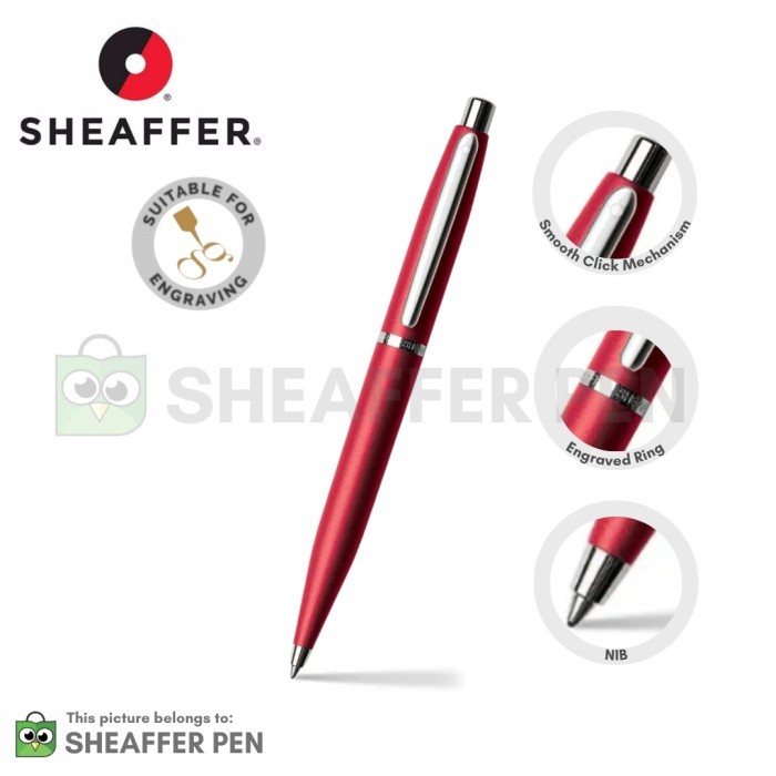 

[Premium]BEST Sheaffer® VFM Excessive Red Ballpoint Pen