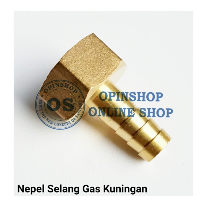 Nepel Selang Gas Drat Dalam 0.5 inci F Cocok Buat Water Heater Gas