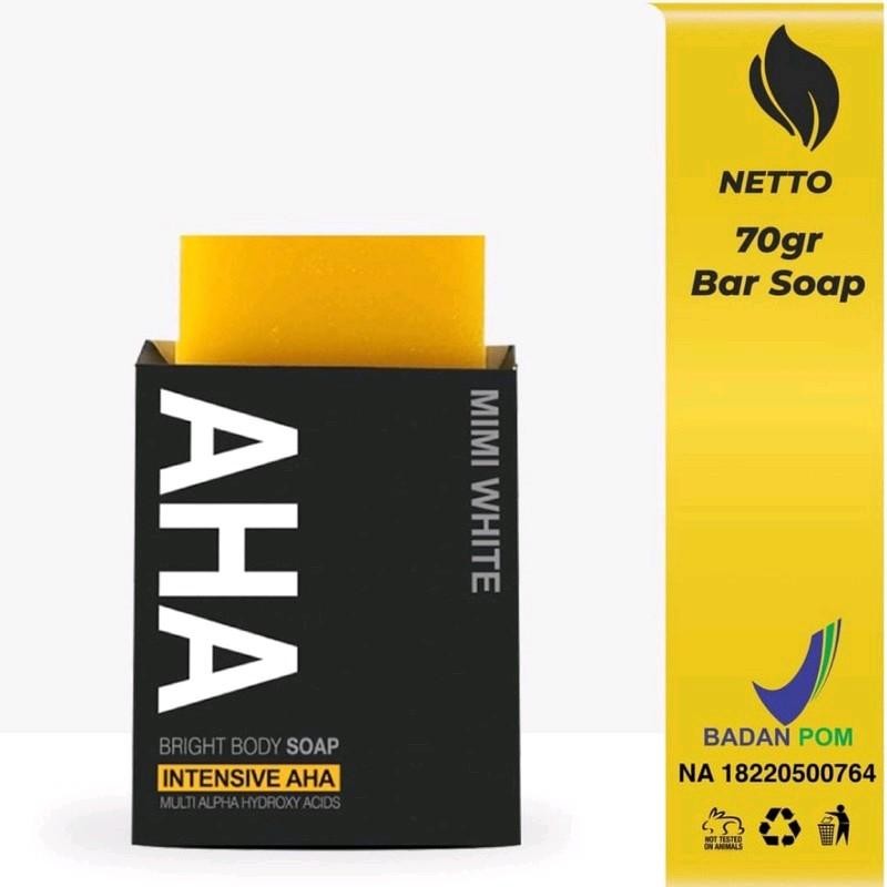 Sabun MIMI White AHA Bright Body Soap Intensive AHA 70gr - Kosmetik, Memutihkan