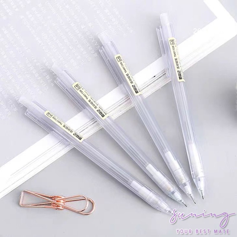 

Ins pensil mekanik transparan 0.5/0.7mm-Suning Mall