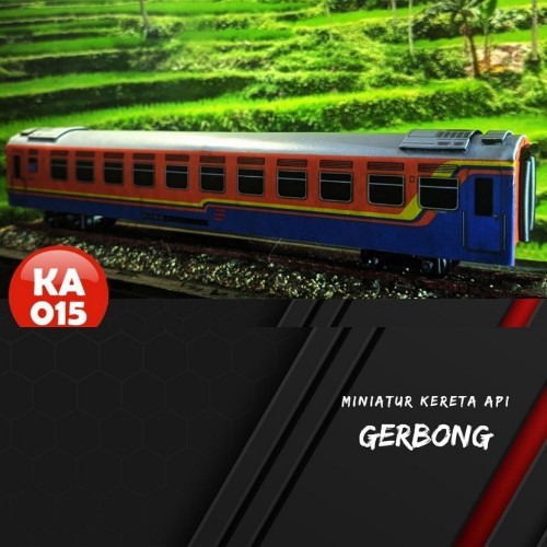 Miniatur Kereta Api Indonesia Mainan Seri Gerbong Kereta KA-007