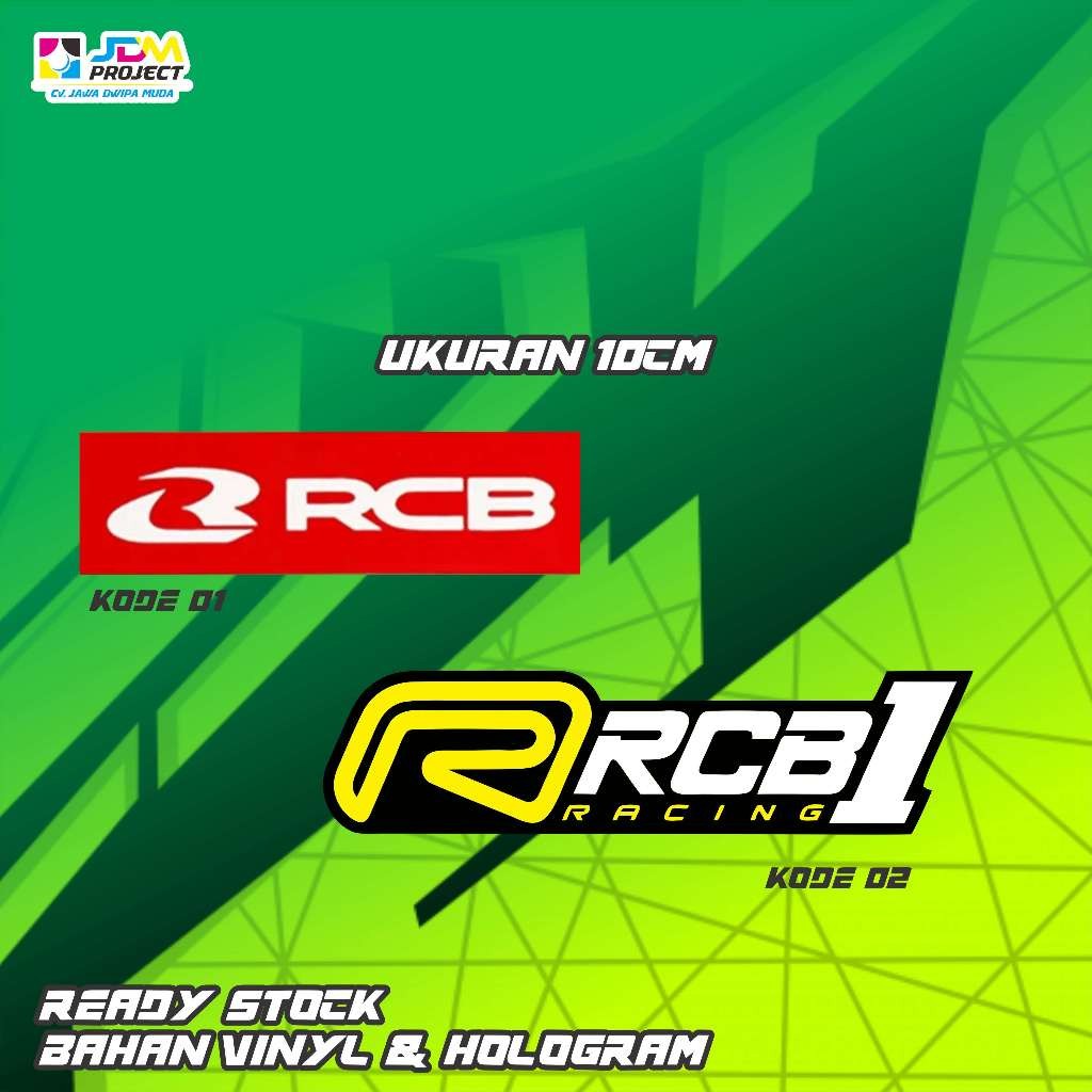 Cetak Kilat - - stiker rcb terbaru / stiker racing viral terbaru / stiker balap / stiker bengkel ter