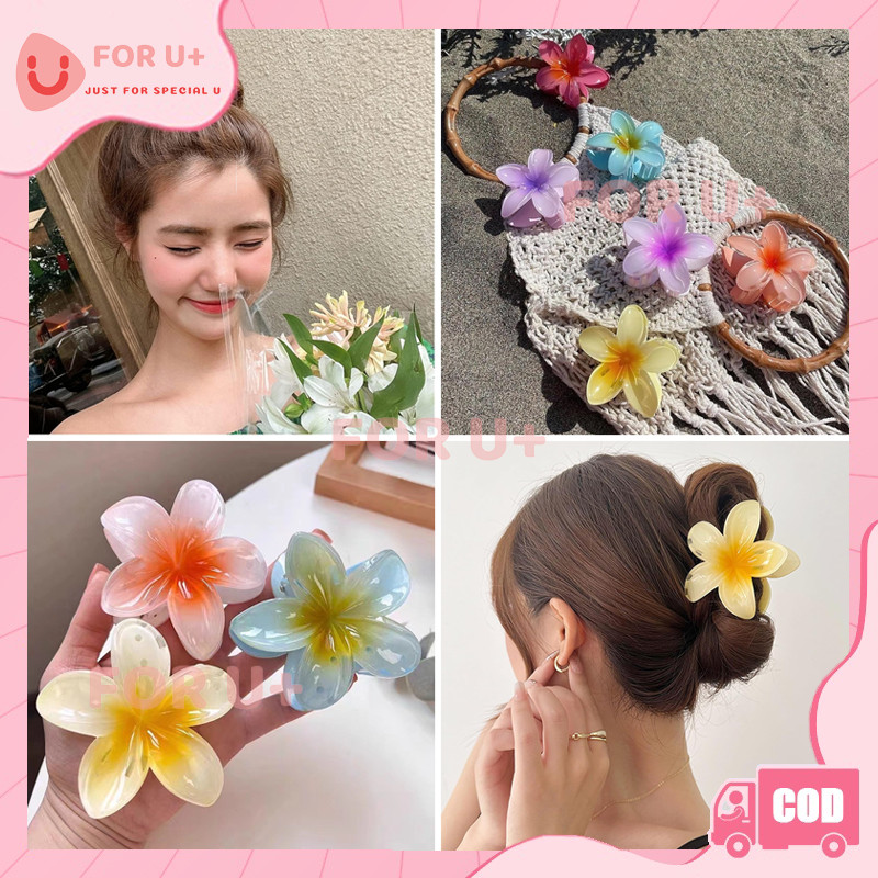 Jepit Rambut Bunga Kamboja Bali Flower/Jepit Rambut Bunga