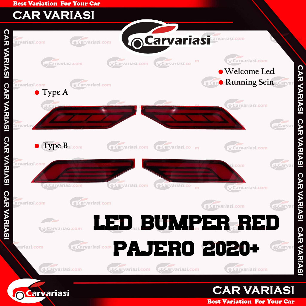 Lampu Led Bumper Belakang Pajero Sport 2021 Led Bumper Pajero Sport