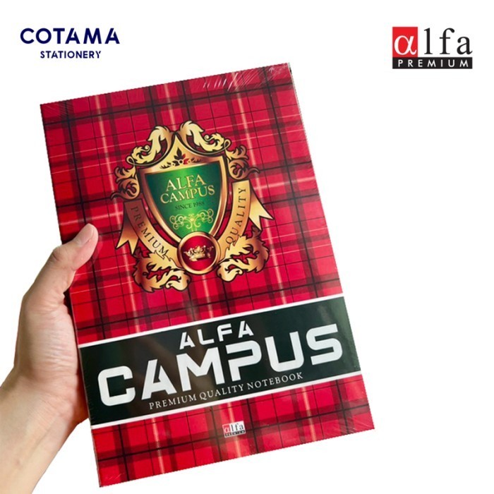 

Ay00! Buku Tulis Alfa CAMPUS Premium 50 Lembar - 1 Pack Isi 10 Buku