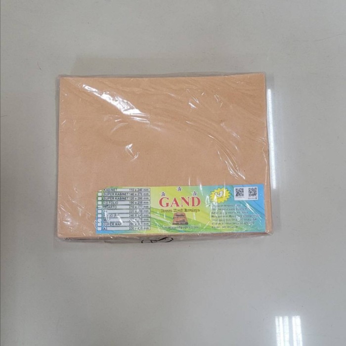 

Amplop Coklat Kuarto / Quarto GAND - 1 pak isi 100 lembar