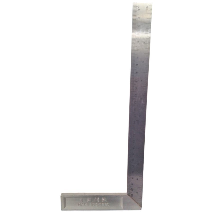 

Penggaris Siku Aluminium 12 Inch (30 cm) / Siku Tukang huruf Grafir