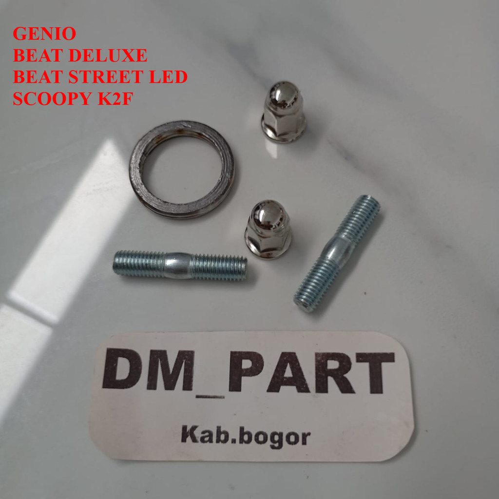 baut mur GASKET PAKING kenalpot knalpot beat deluxe STREET new led genio scoopy 2020 street K1A K2F 