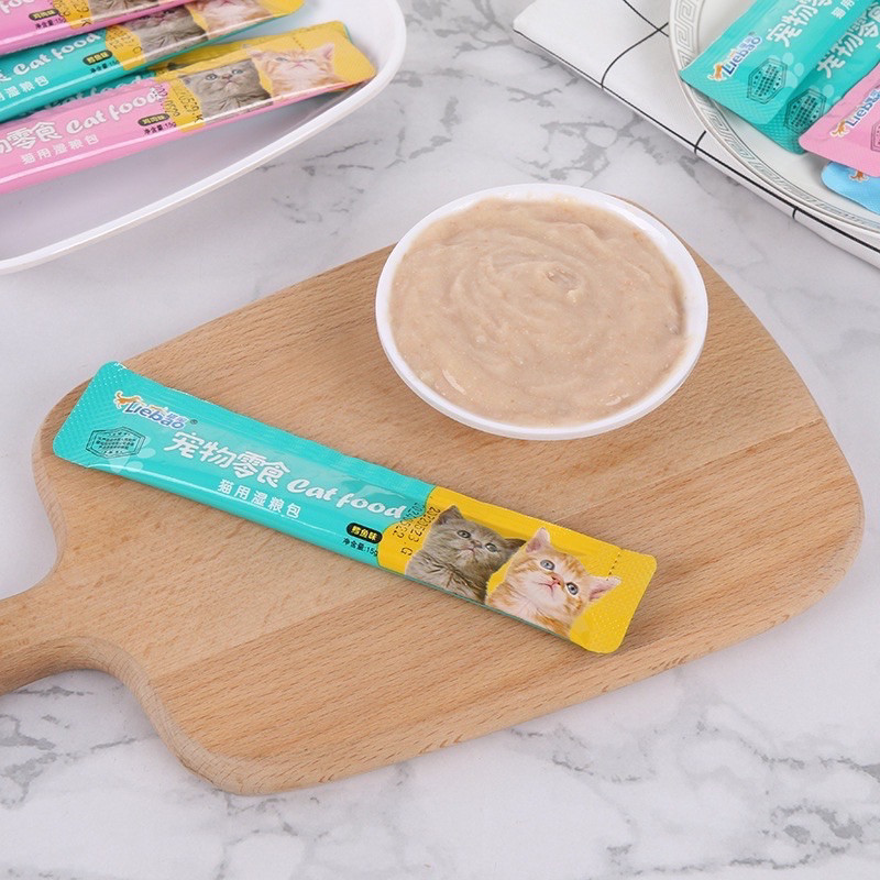 (wk acc) Snack Kucing bergizi 15gr Makanan Kucing Makanan Basah Kucing Wet Food Kucing / Cemilan Kuc