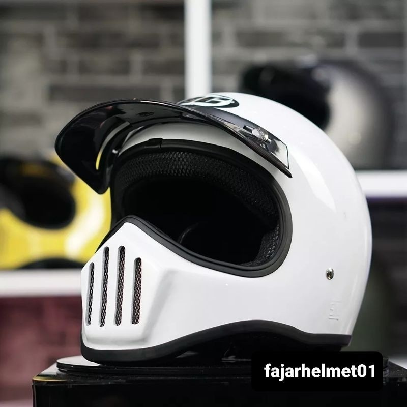 Helm Retro Full Face Cakil HBC Premium Original