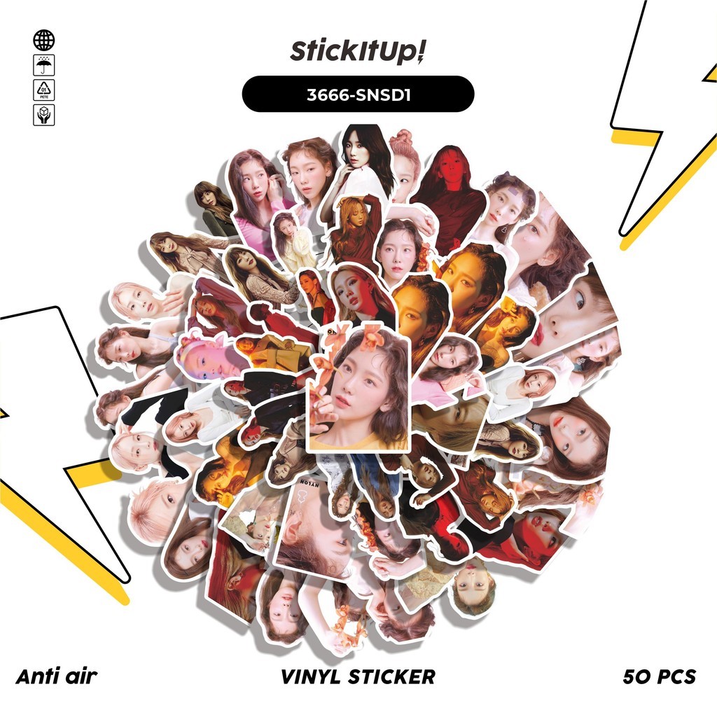 

COD✨ 50 Pcs Stiker TAEYEON Lucu Anti Air Untuk Dekorasi Notebook Sepeda Skateboard Handphone DIY
